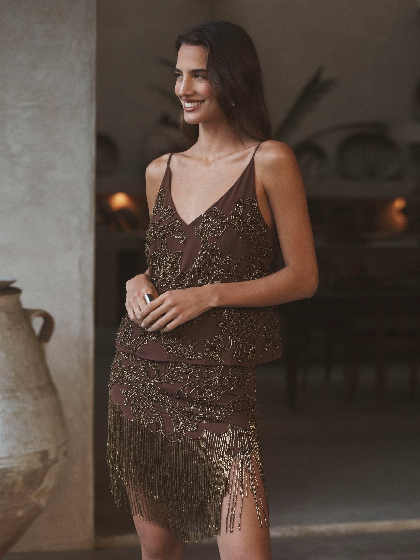 Eulla Embellished Mini Skirt