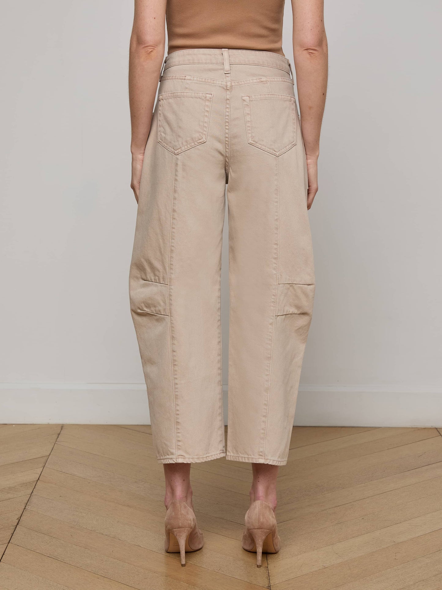 Cody Cropped Barrel-Leg Jean