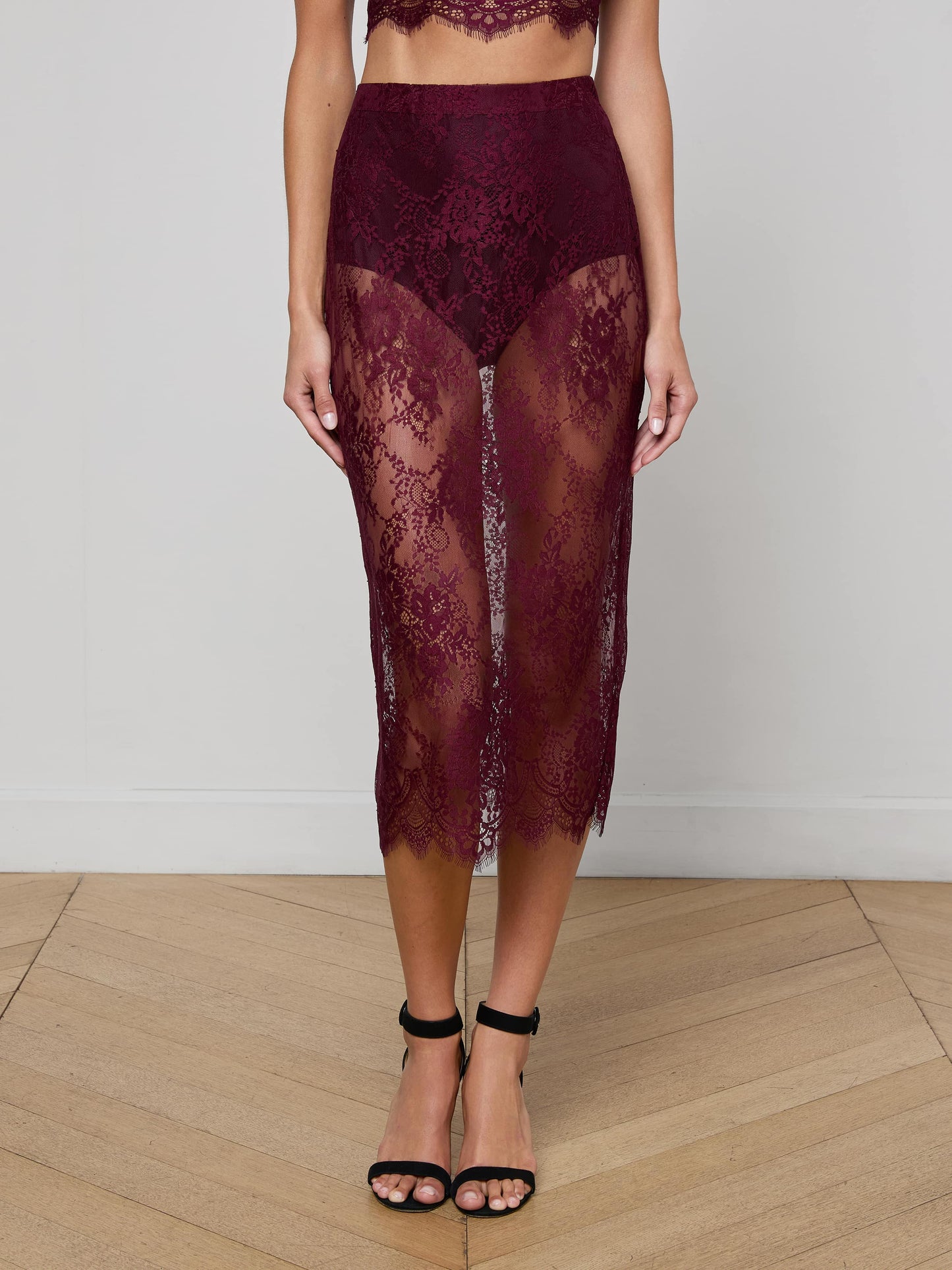 Makena Lace Pencil Skirt
