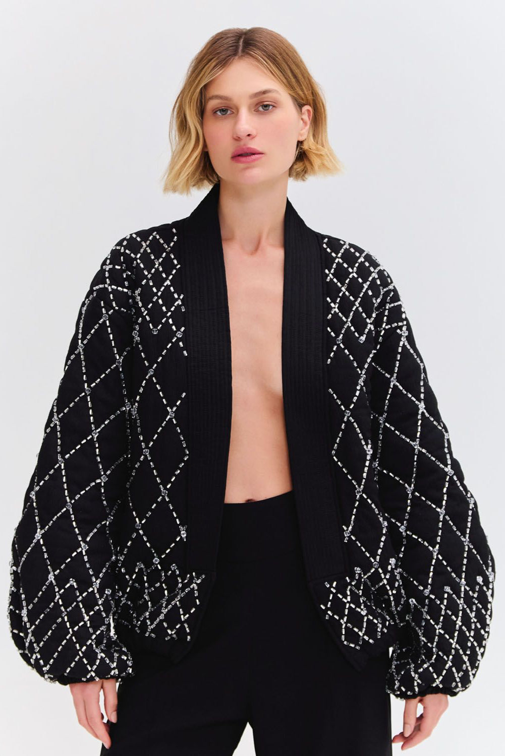 Hand Beaded Quilted Jacket