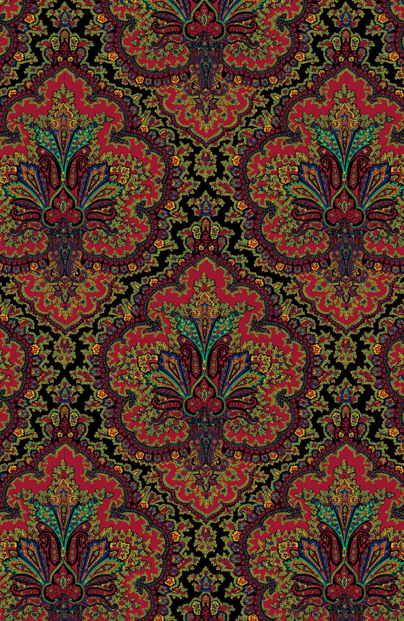 Scorching Hot Top - Passion Paisley
