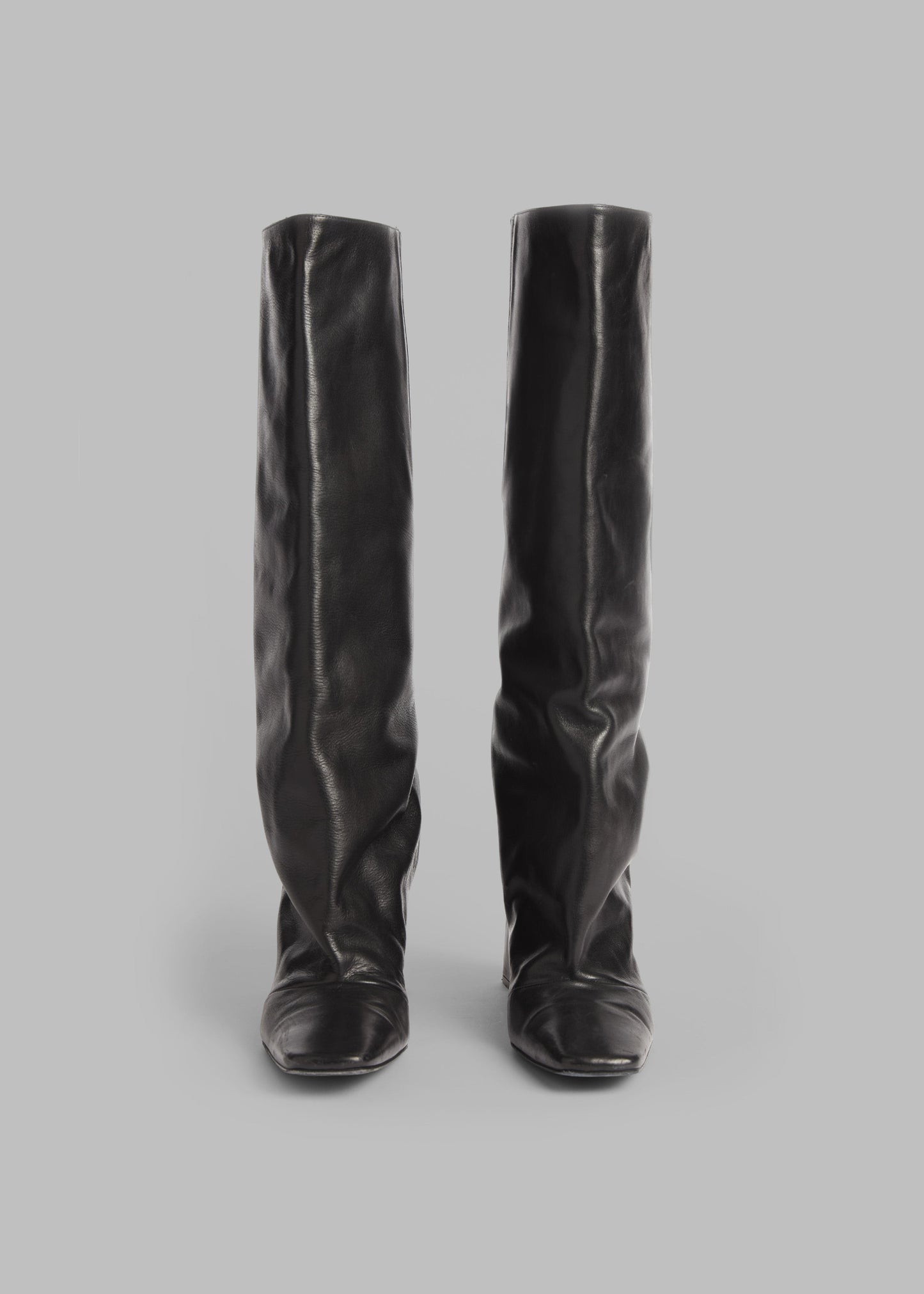 Coperni Bridge Leather Boots - Black