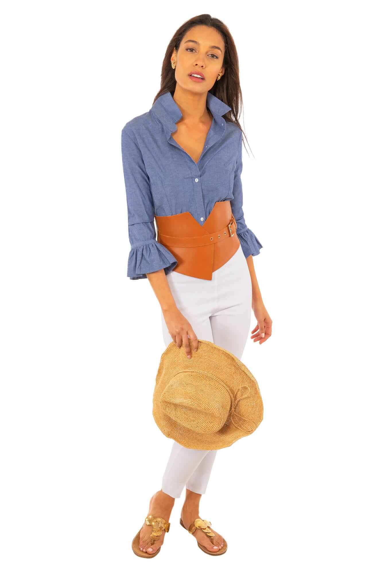 Priss Blouse - Chambray