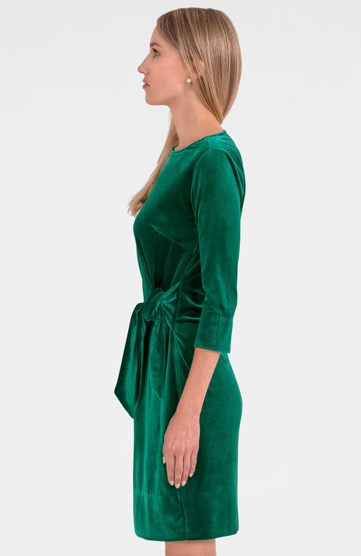Cinch & Tie Dress - Silky Velvet