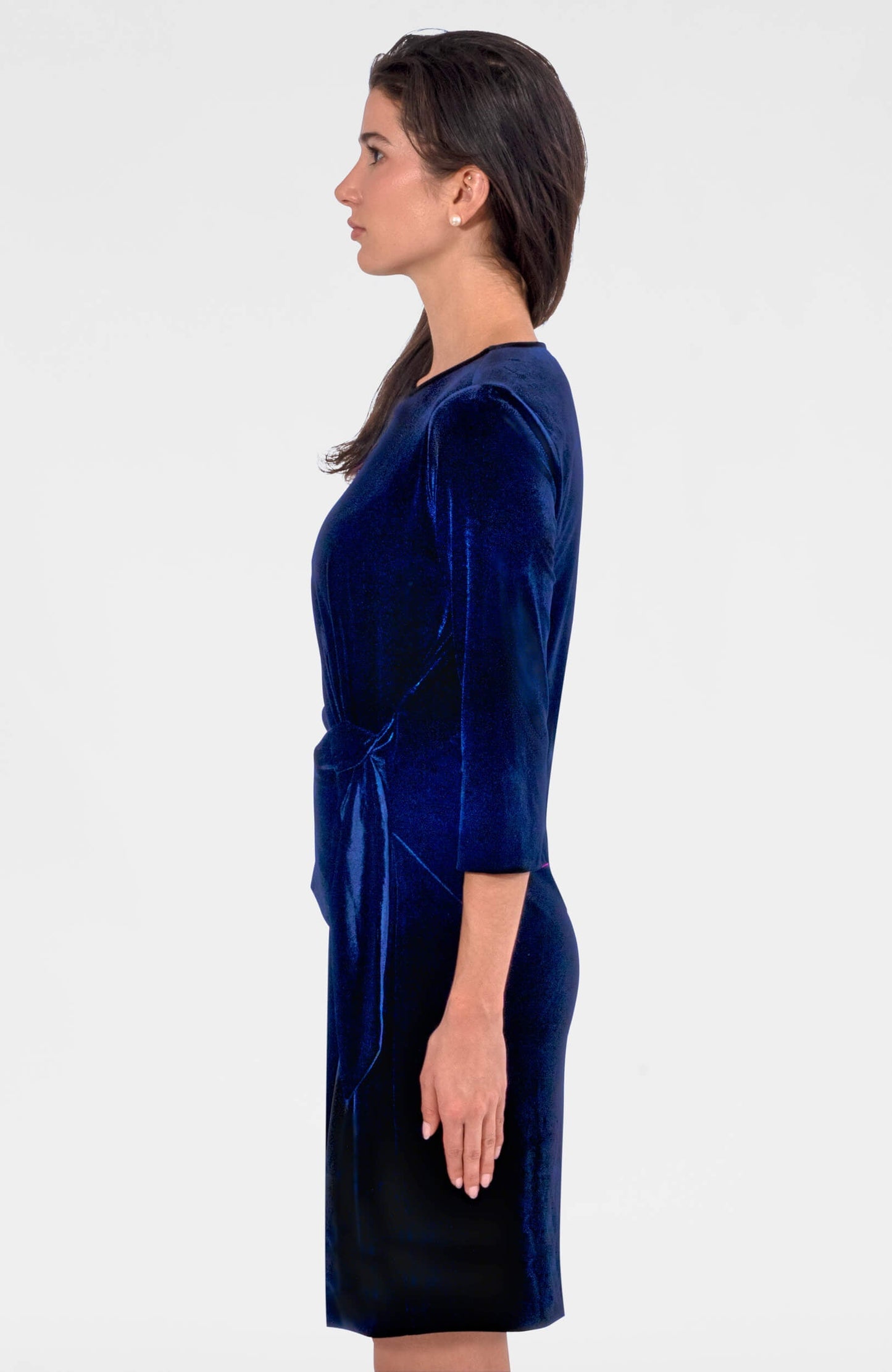 Cinch & Tie Dress - Silky Velvet