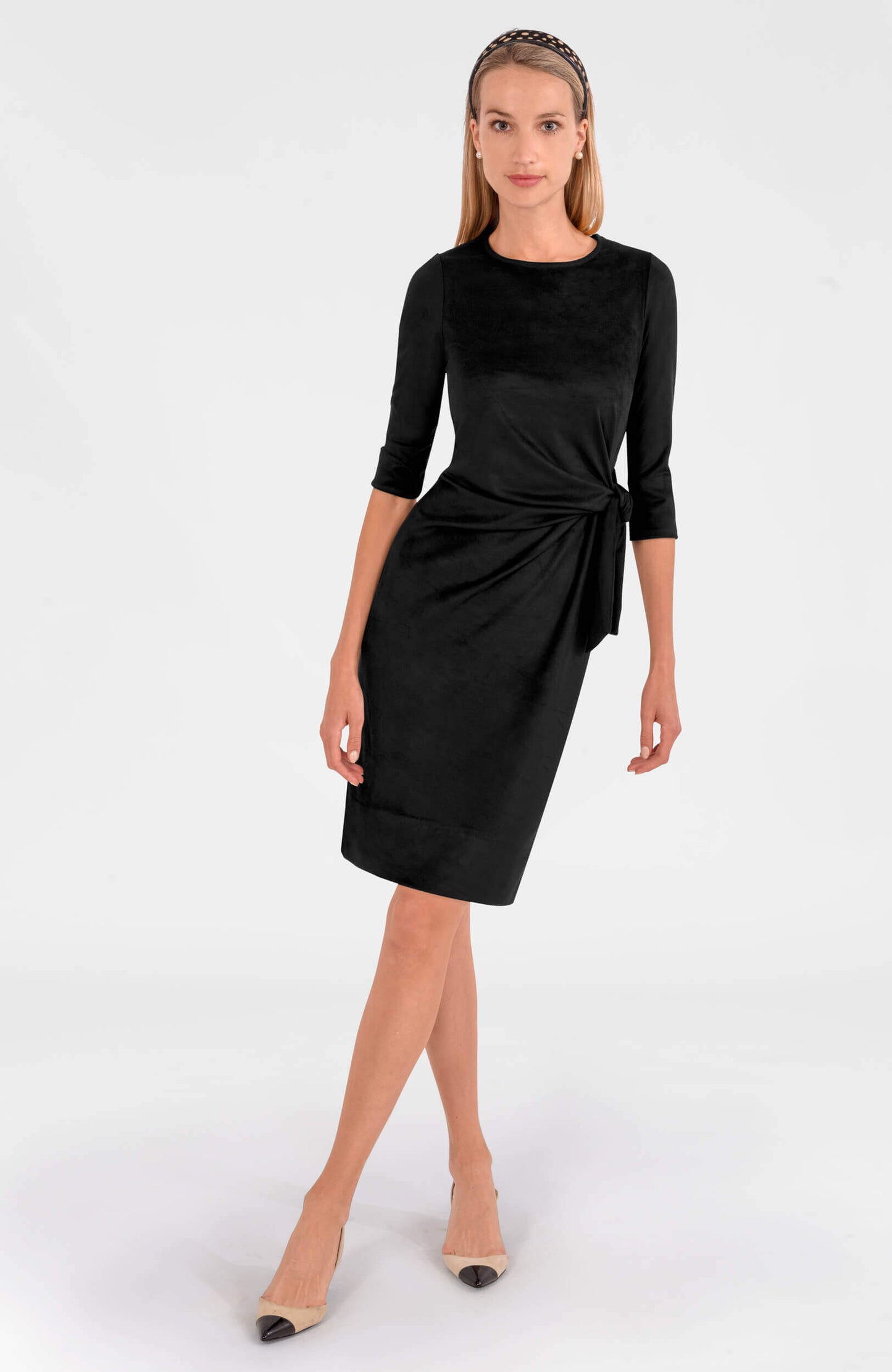 Cinch & Tie Dress - Ultra Suede