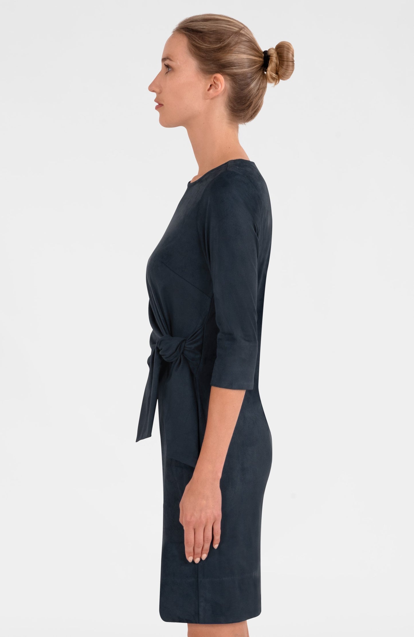 Cinch & Tie Dress - Ultra Suede
