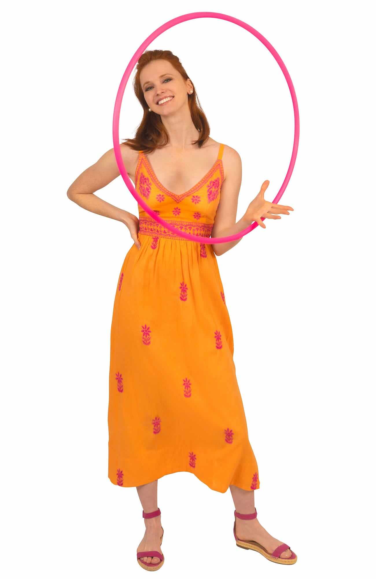 Hand Embroidered Midi Dress - Fiesta Time