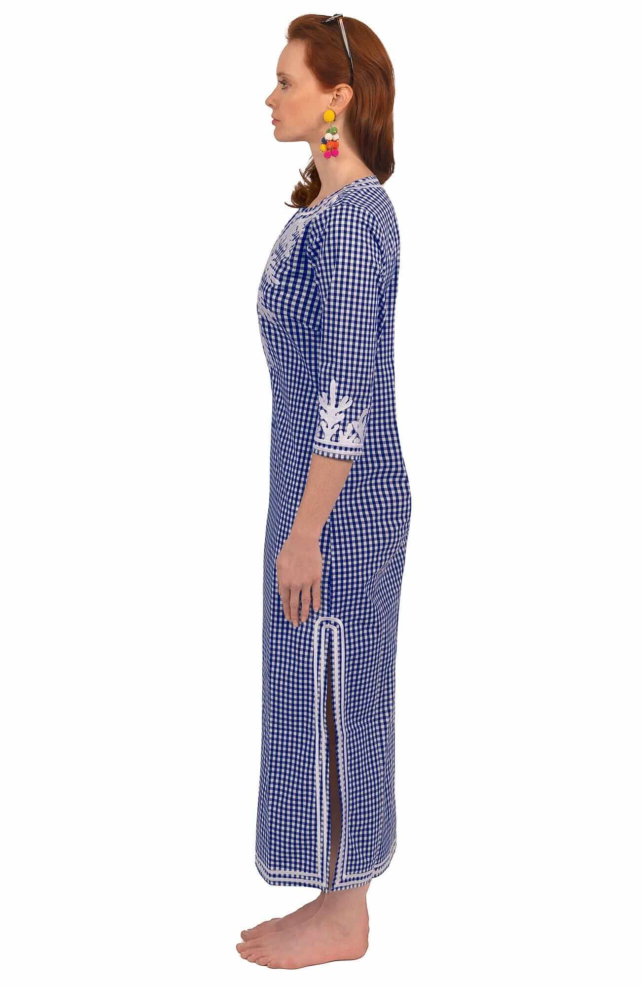 The Reef Caftan - Gingham