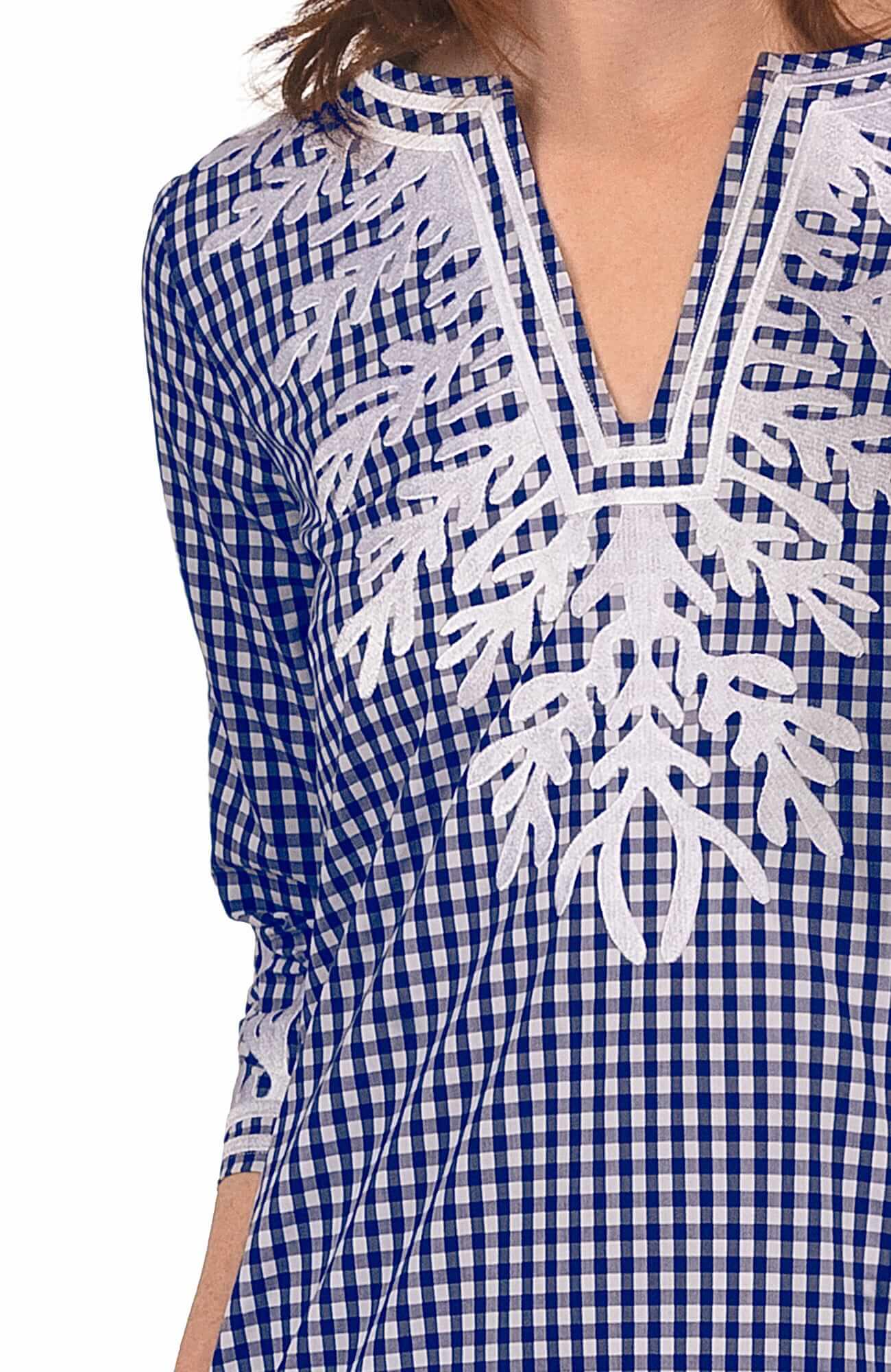 The Reef Caftan - Gingham