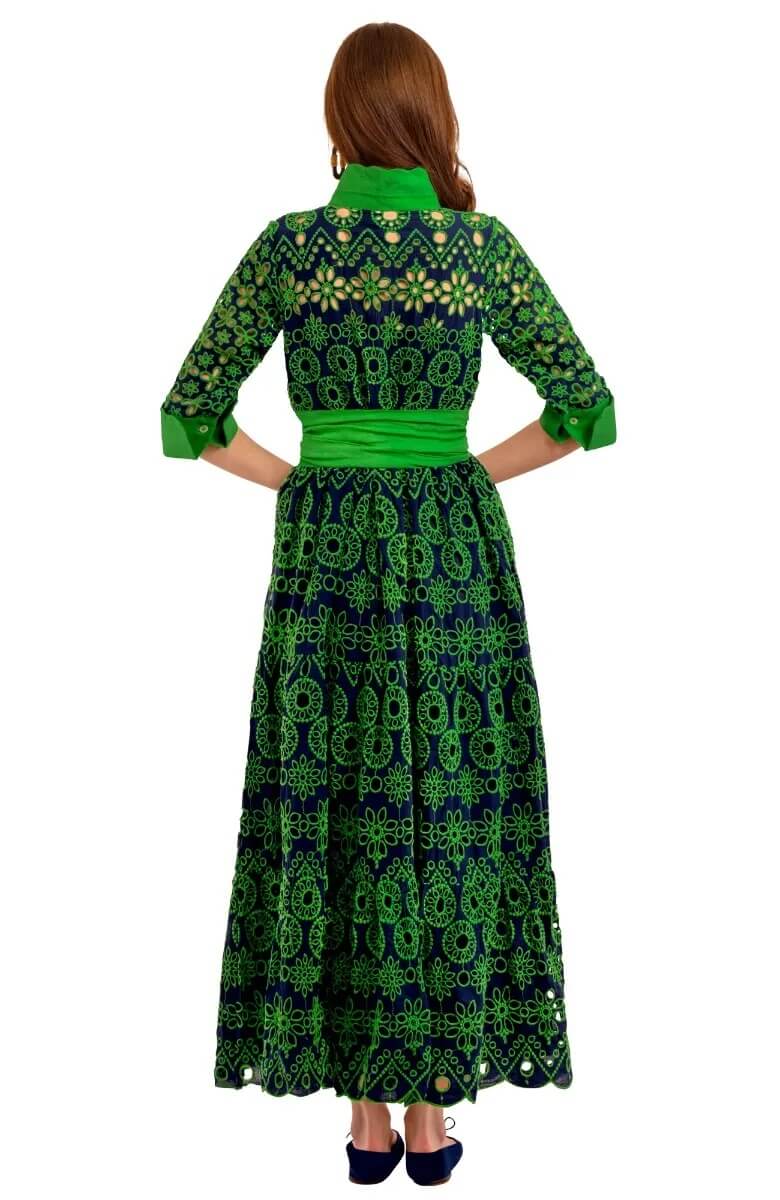 Little Bo Peep Midi Dress - Contrast