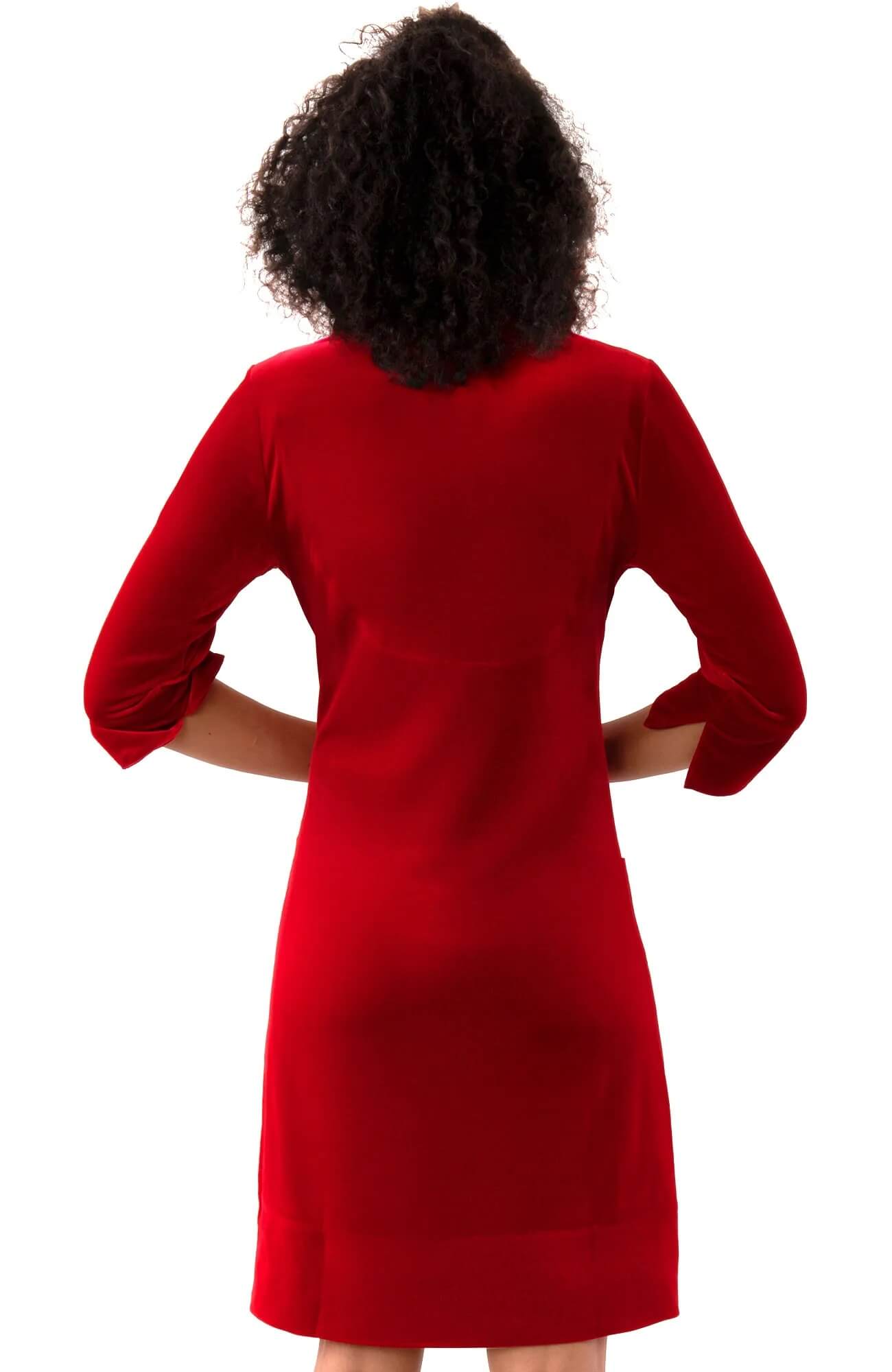 Ruffneck Dress - Silky Velvet