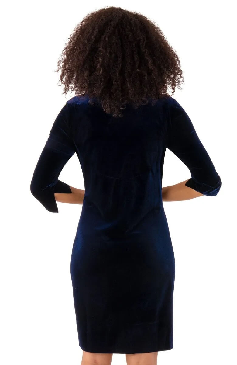 Ruffneck Dress - Silky Velvet