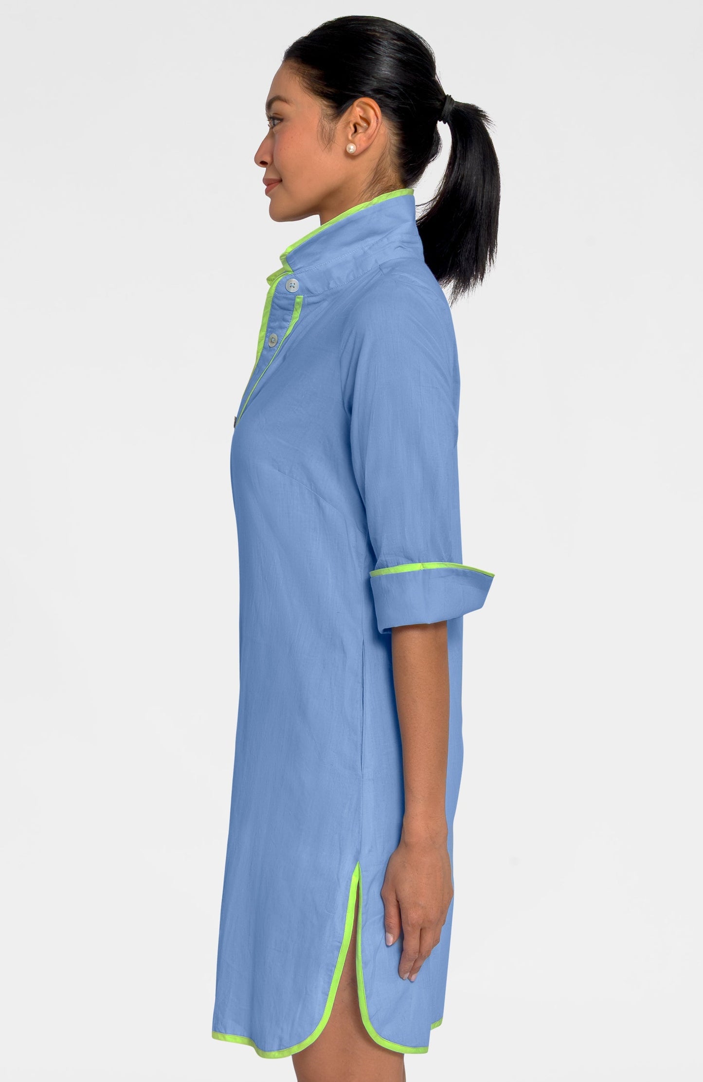 Shirt Tails Short Dress - Cotton