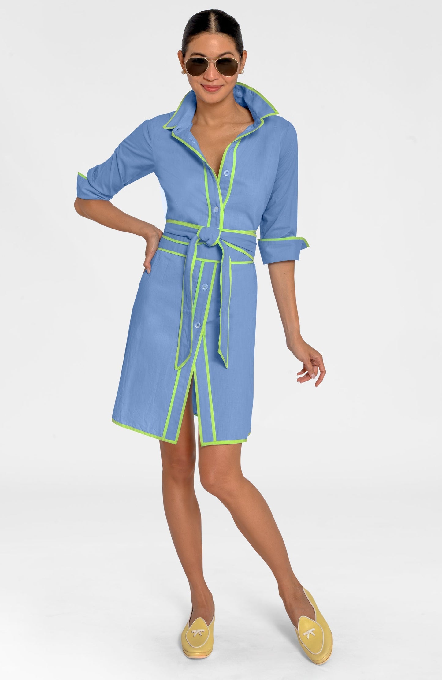 Shirt Tails Short Dress - Cotton