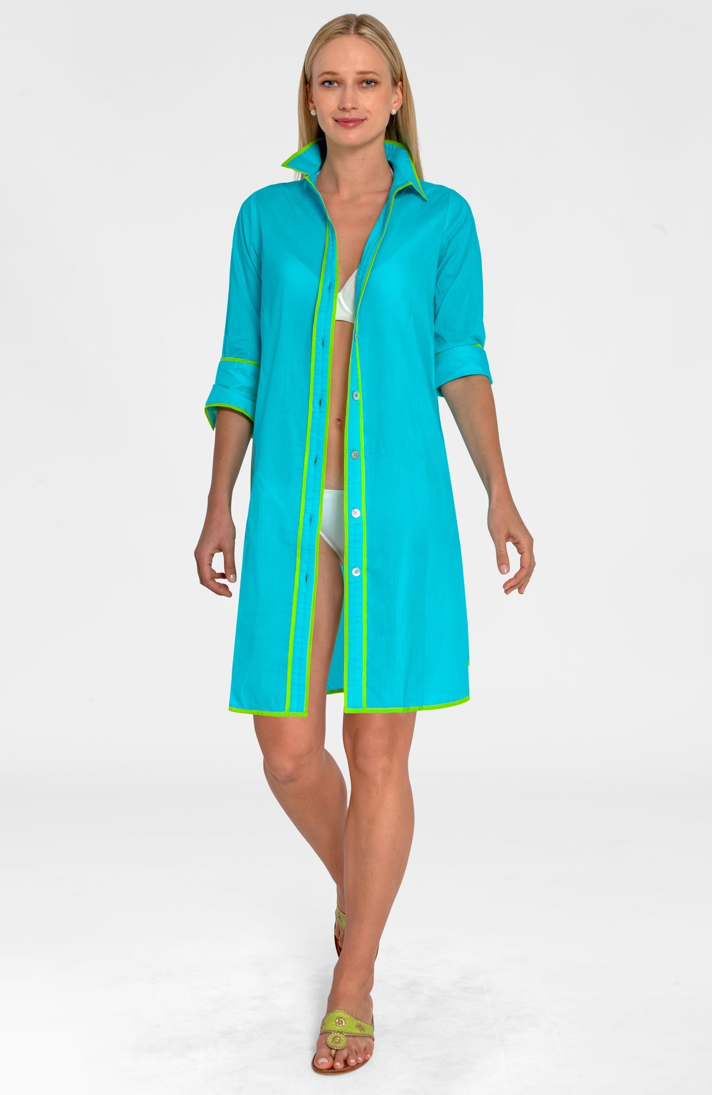 Shirt Tails Short Dress - Cotton