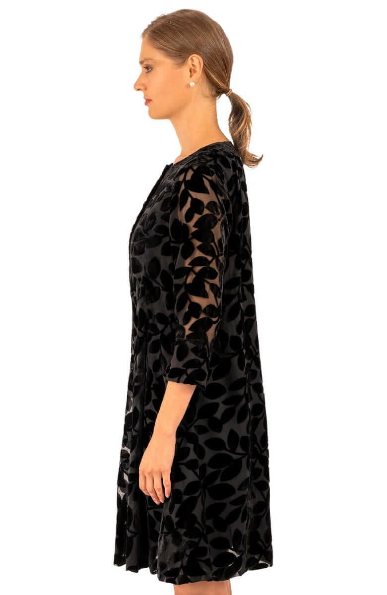 Ursula Dress - Luxe Leaf Velvet