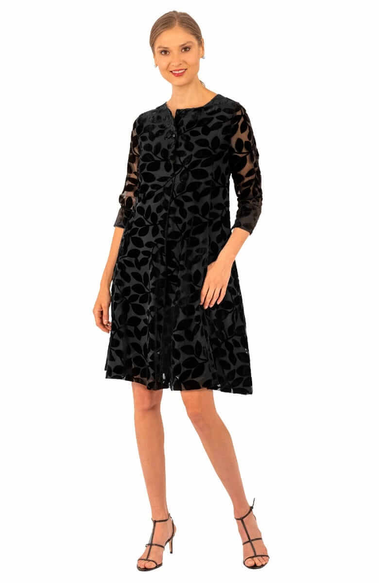 Ursula Dress - Luxe Leaf Velvet