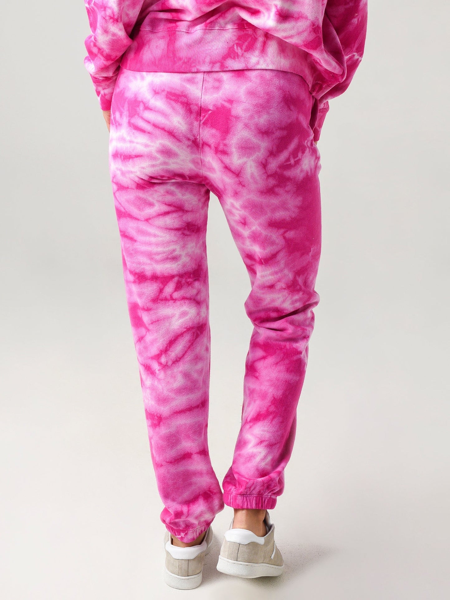 Monrow Women's Crystal Tie-dye Boyfriend Sweatpant