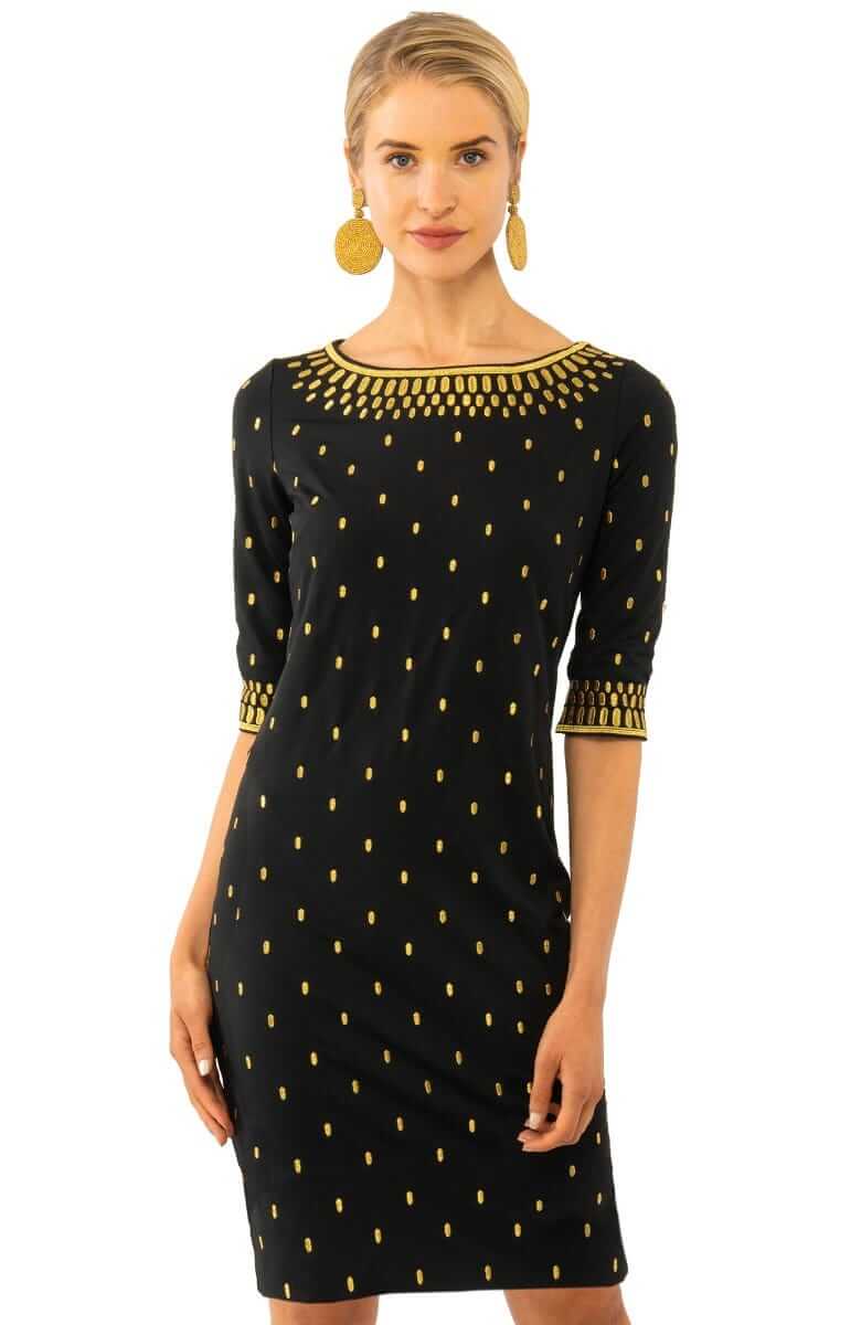 Jersey Embroidered Dress - Rocket Girl
