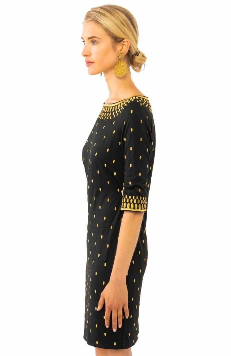 Jersey Embroidered Dress - Rocket Girl