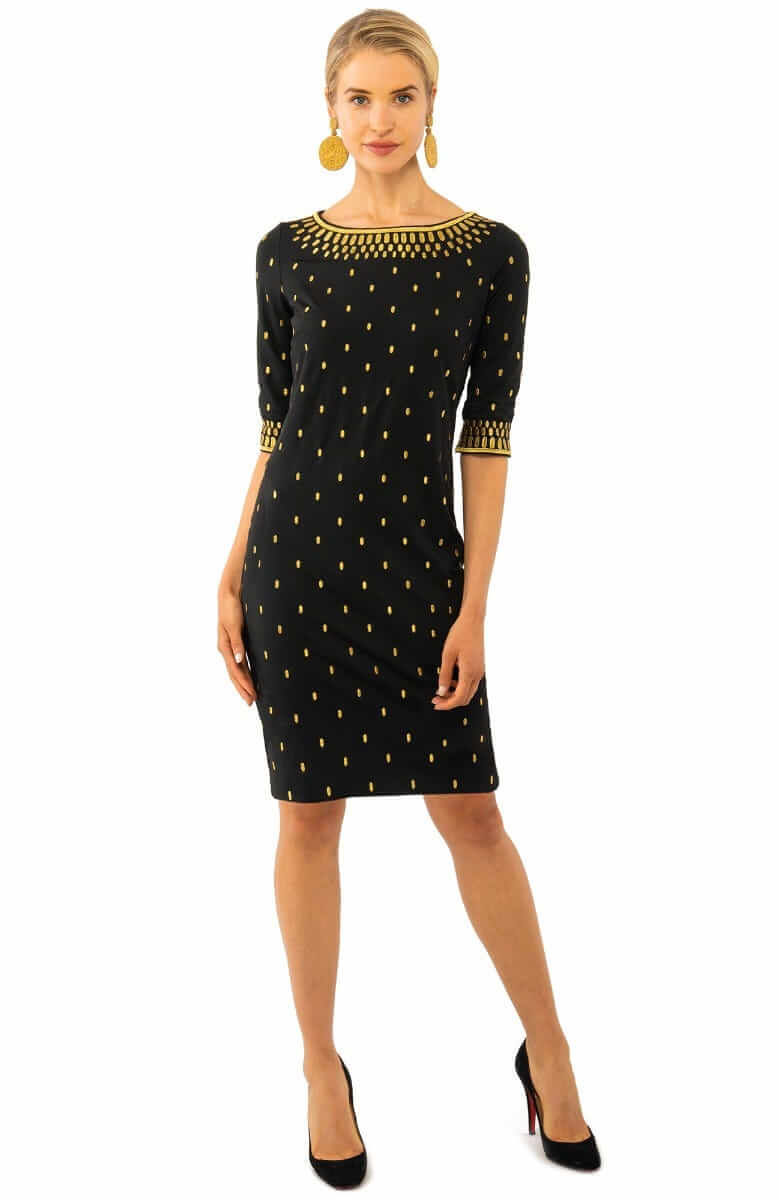 Jersey Embroidered Dress - Rocket Girl