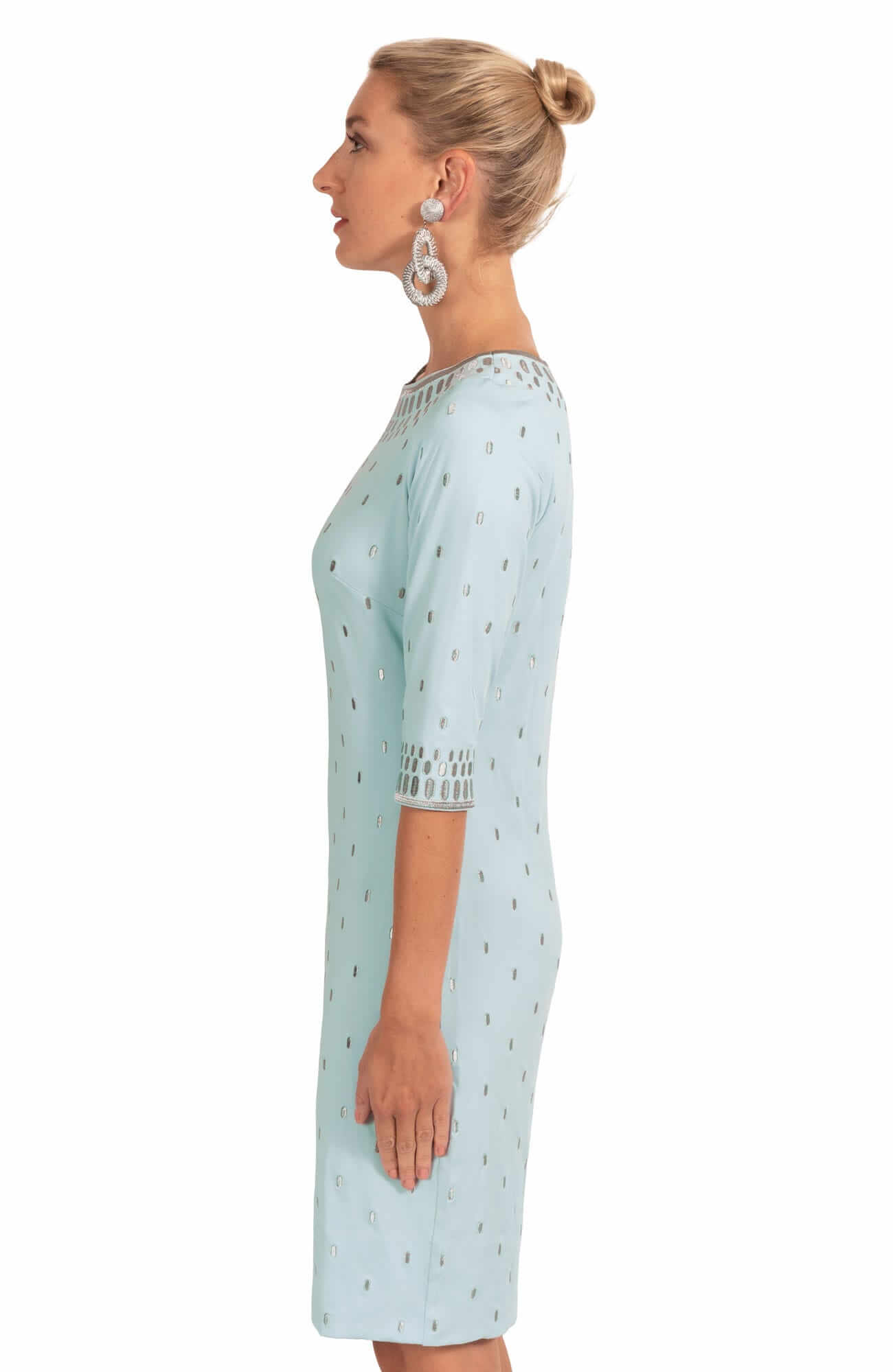 Jersey Embroidered Dress - Rocket Girl