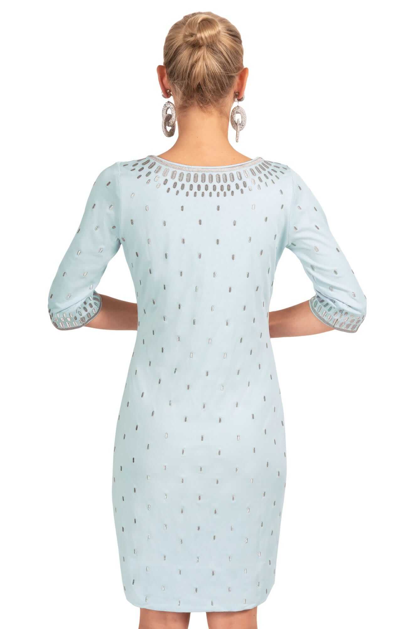 Jersey Embroidered Dress - Rocket Girl