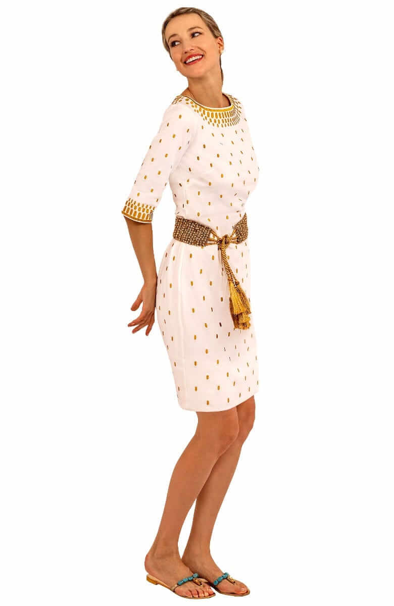 Jersey Embroidered Dress - Rocket Girl