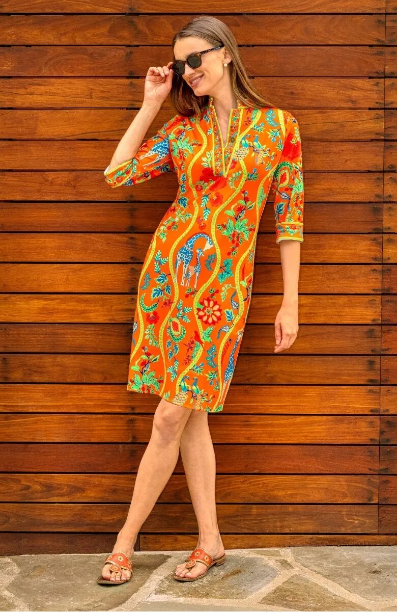 Mandarin Dress - Jungle Symphony