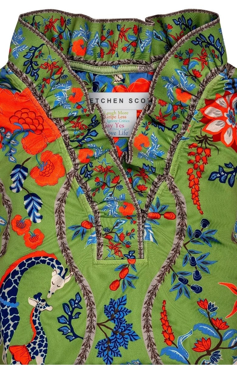 Ruffneck Dress - Jungle Symphony