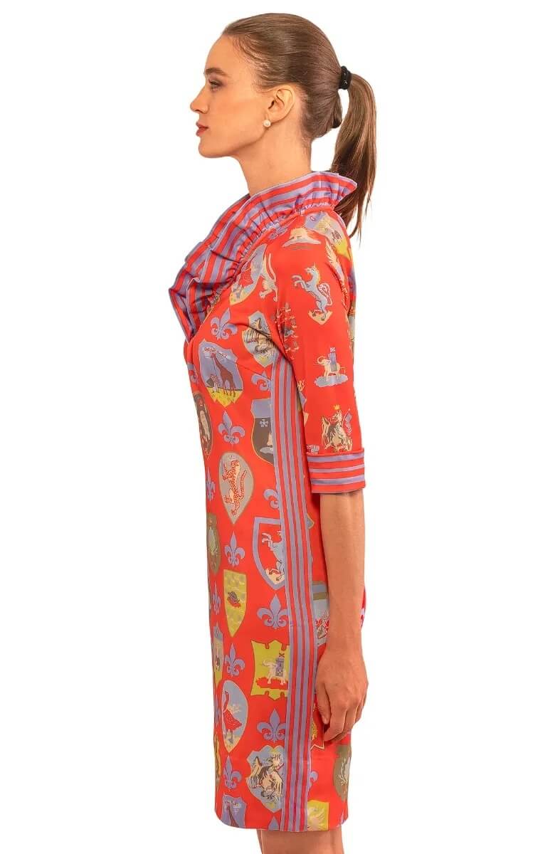 Ruffneck Dress - Siena