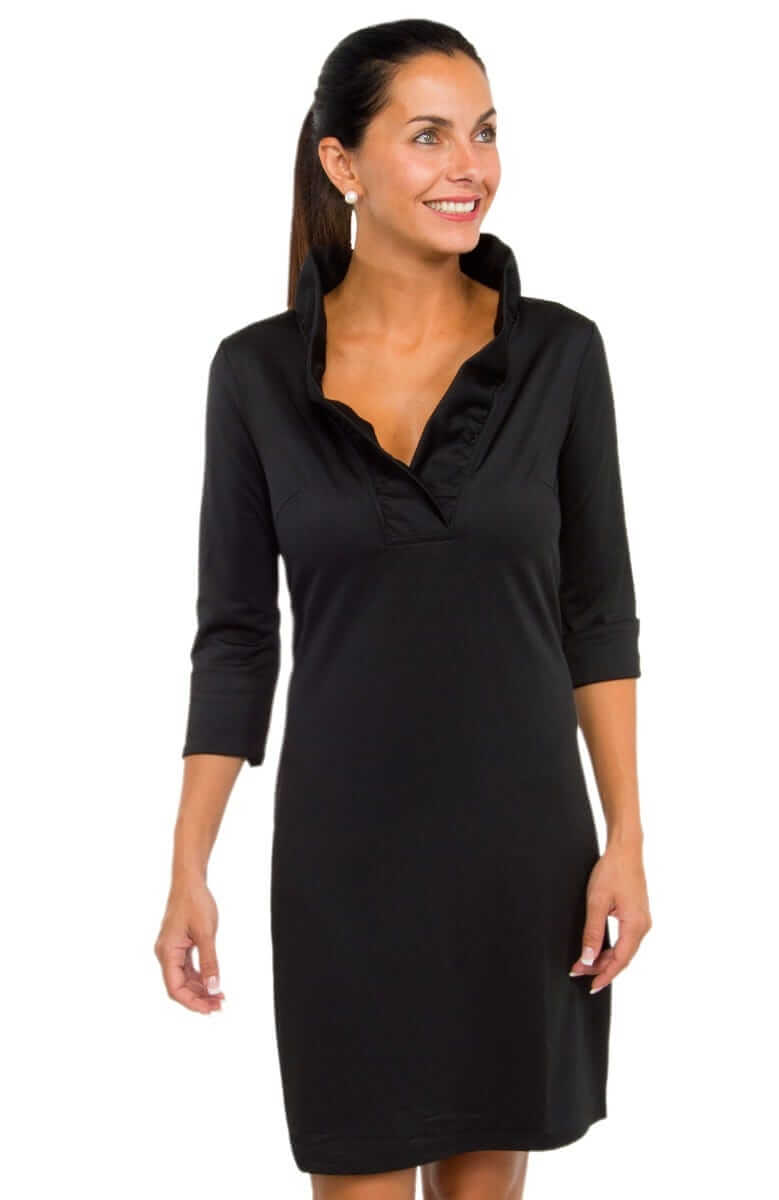 Ruffneck Dress - Solid