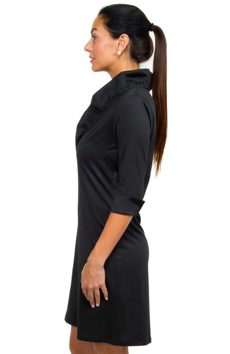 Ruffneck Dress - Solid