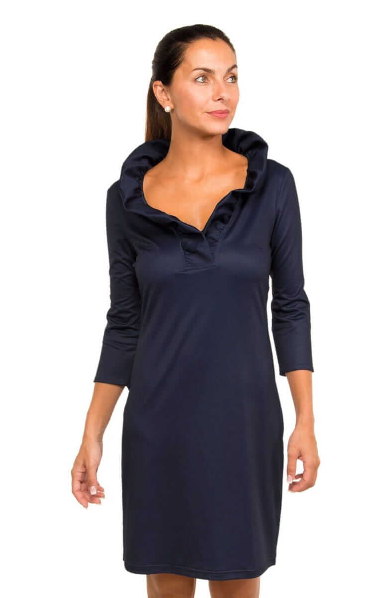 Ruffneck Dress - Solid