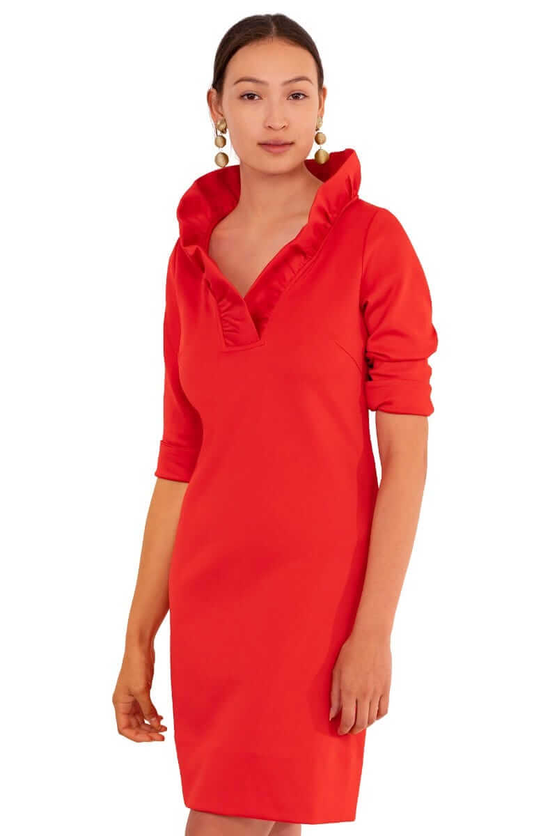 Ruffneck Dress - Solid