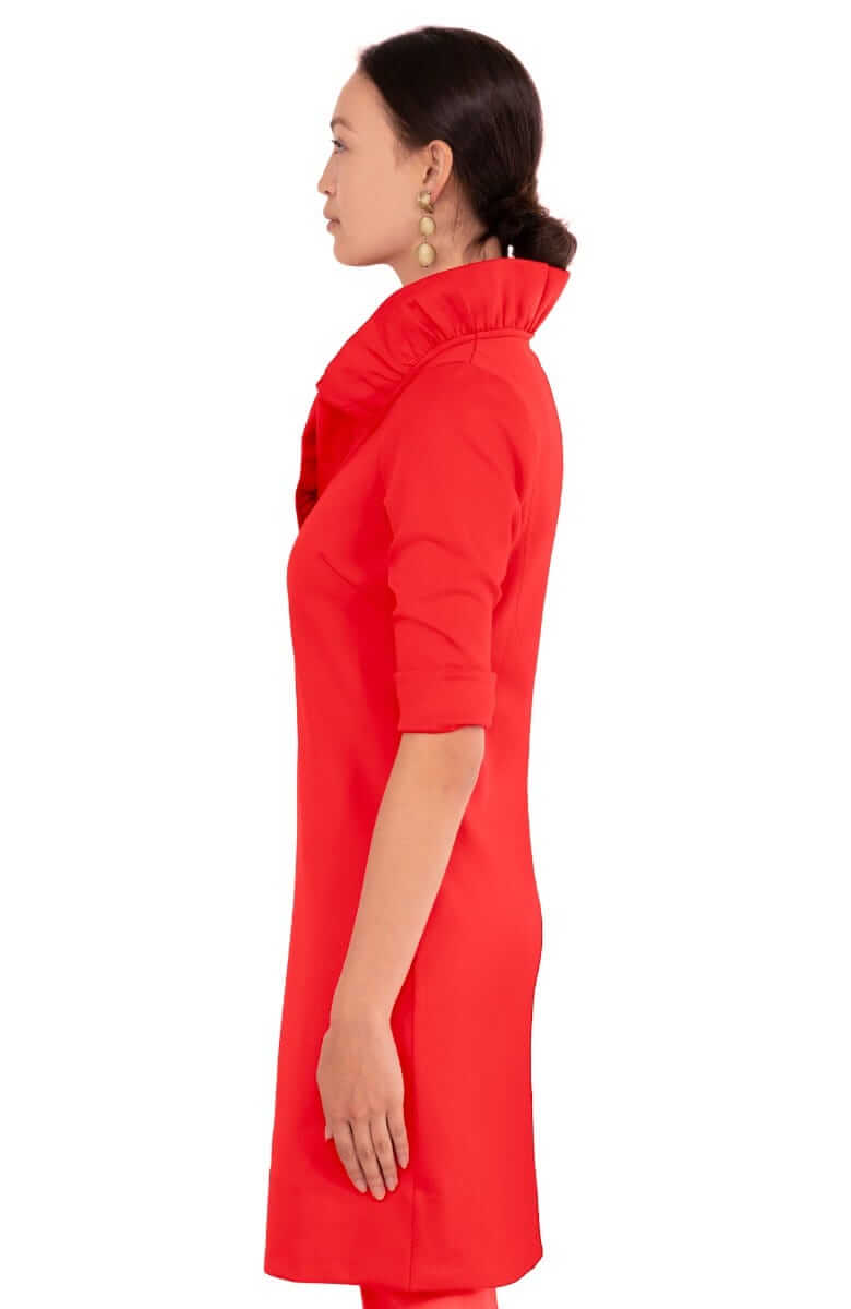 Ruffneck Dress - Solid