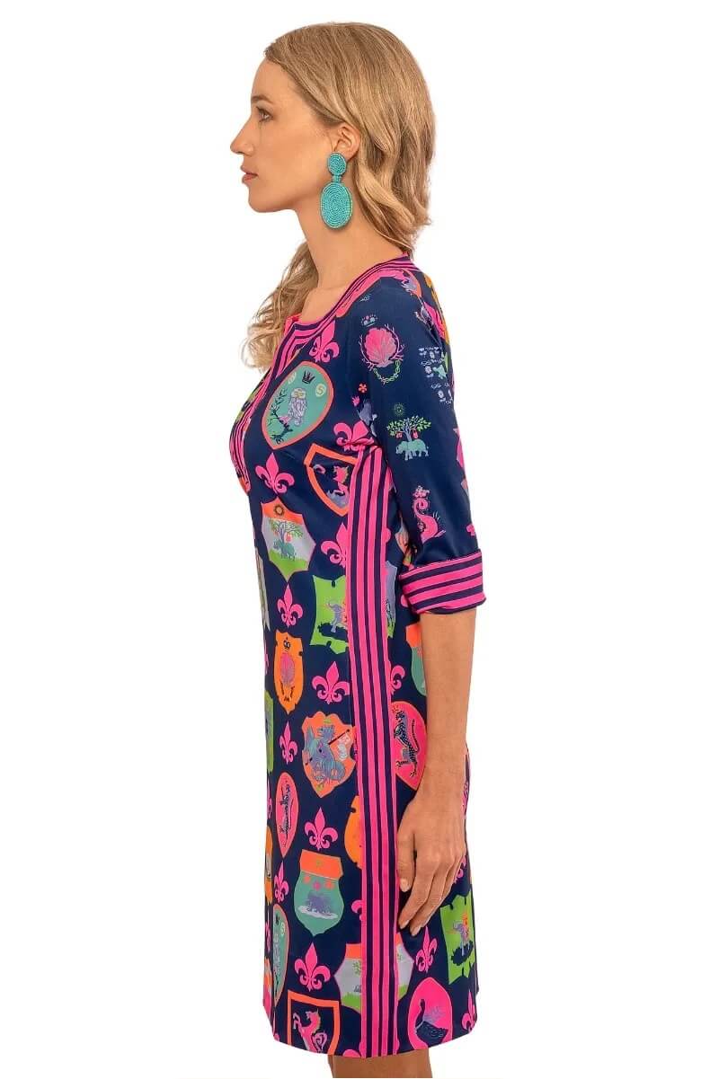 Split Neck Dress - Siena