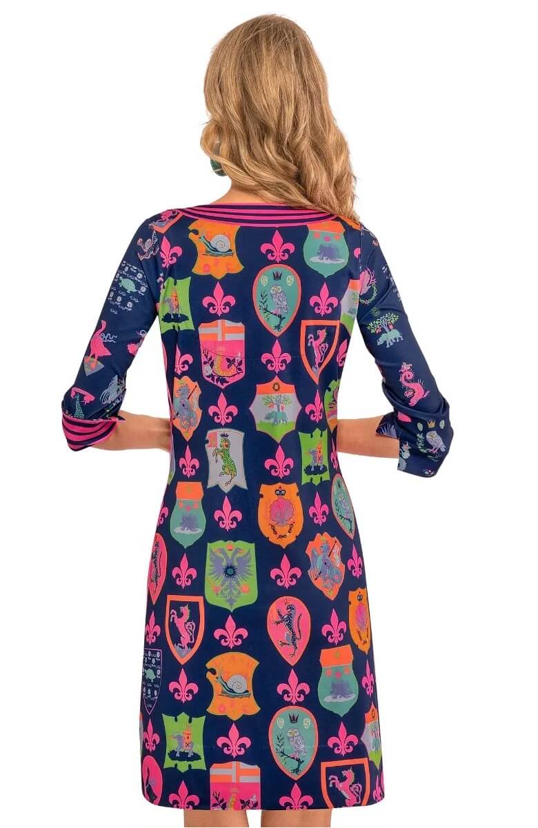 Split Neck Dress - Siena