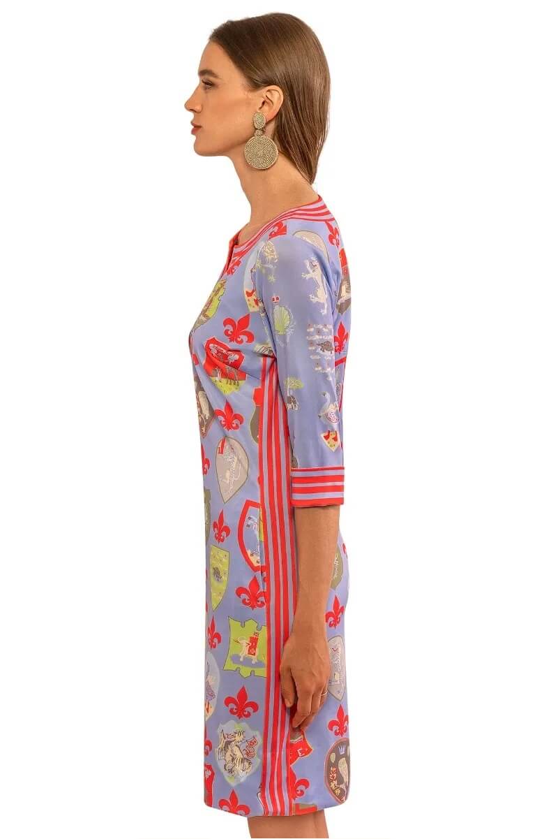 Split Neck Dress - Siena