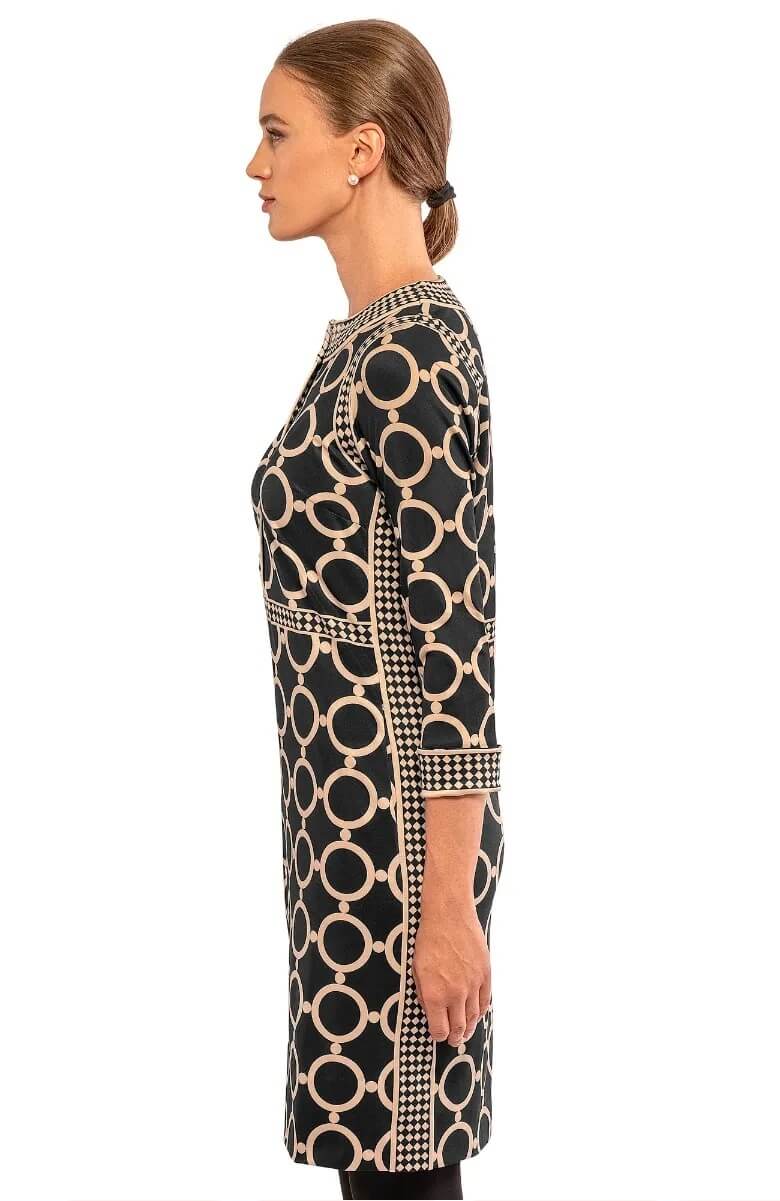 Trimmed Up Dress - Dip & Dot