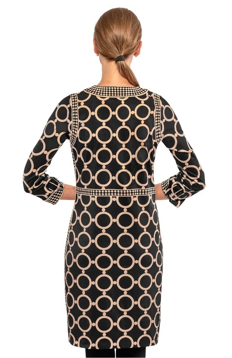 Trimmed Up Dress - Dip & Dot