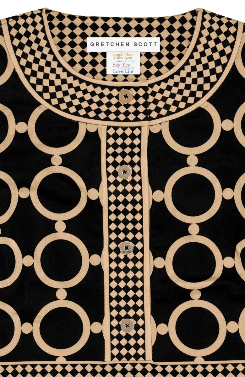Trimmed Up Dress - Dip & Dot