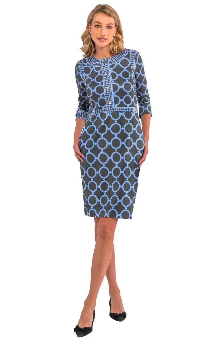Trimmed Up Dress - Dip & Dot