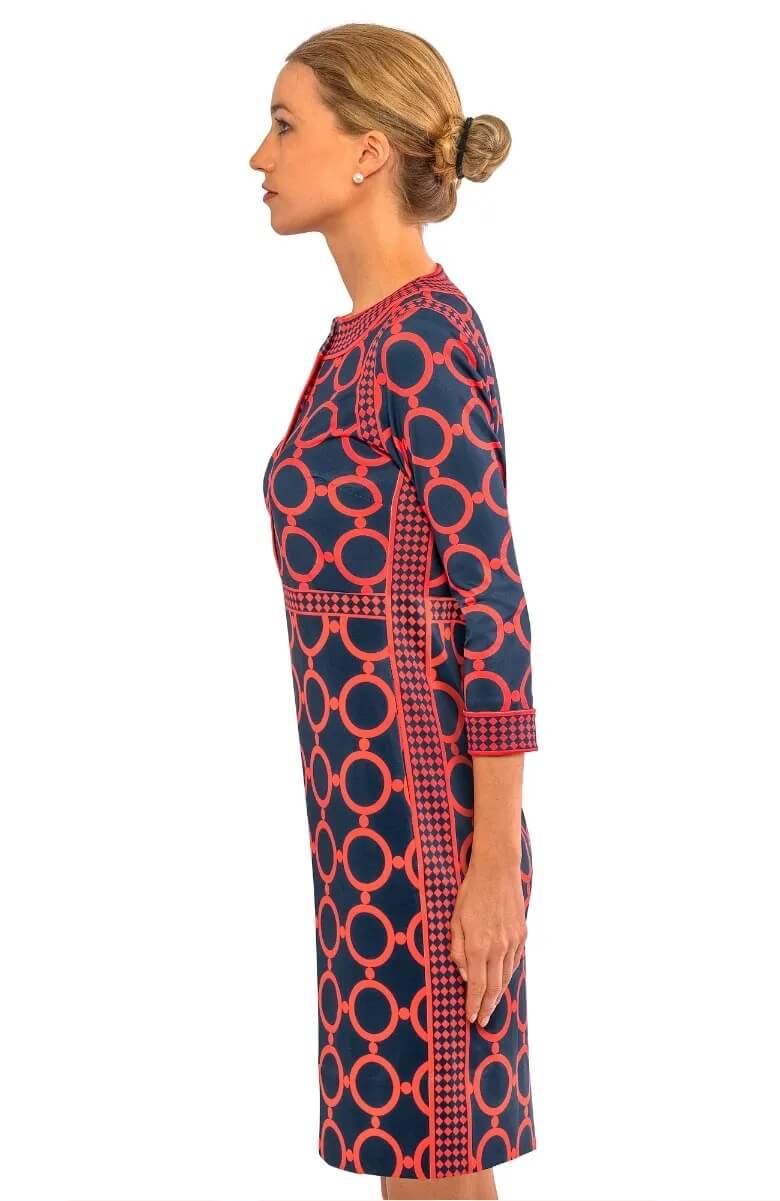 Trimmed Up Dress - Dip & Dot