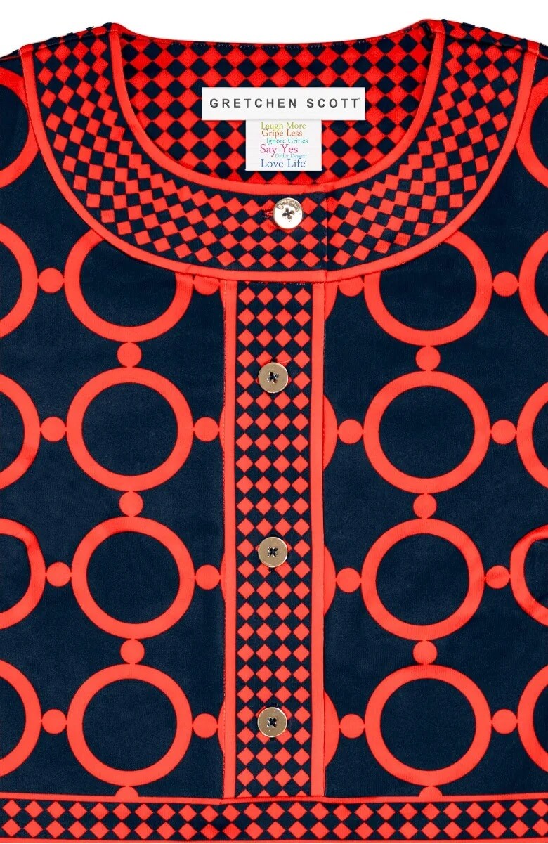 Trimmed Up Dress - Dip & Dot