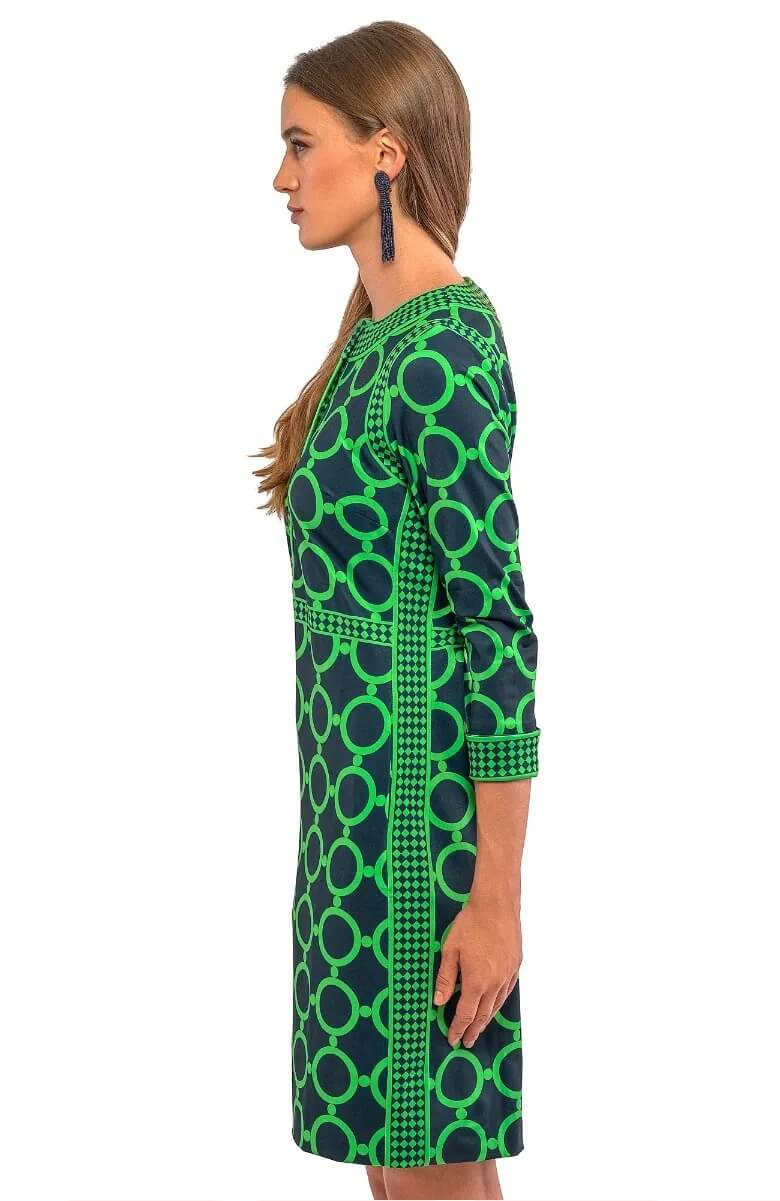 Trimmed Up Dress - Dip & Dot