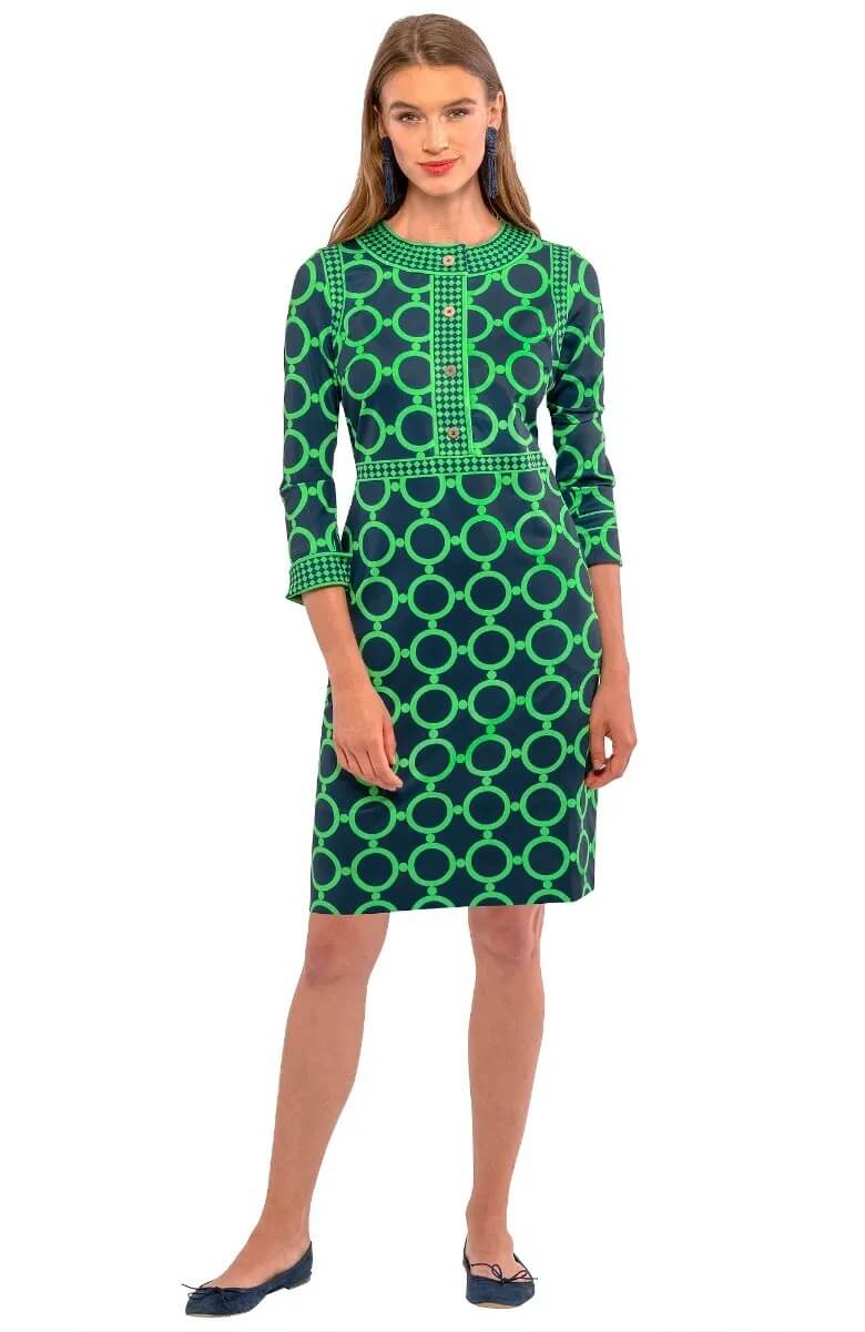 Trimmed Up Dress - Dip & Dot