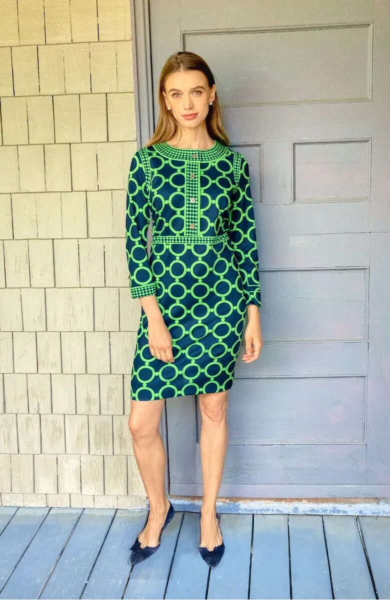 Trimmed Up Dress - Dip & Dot