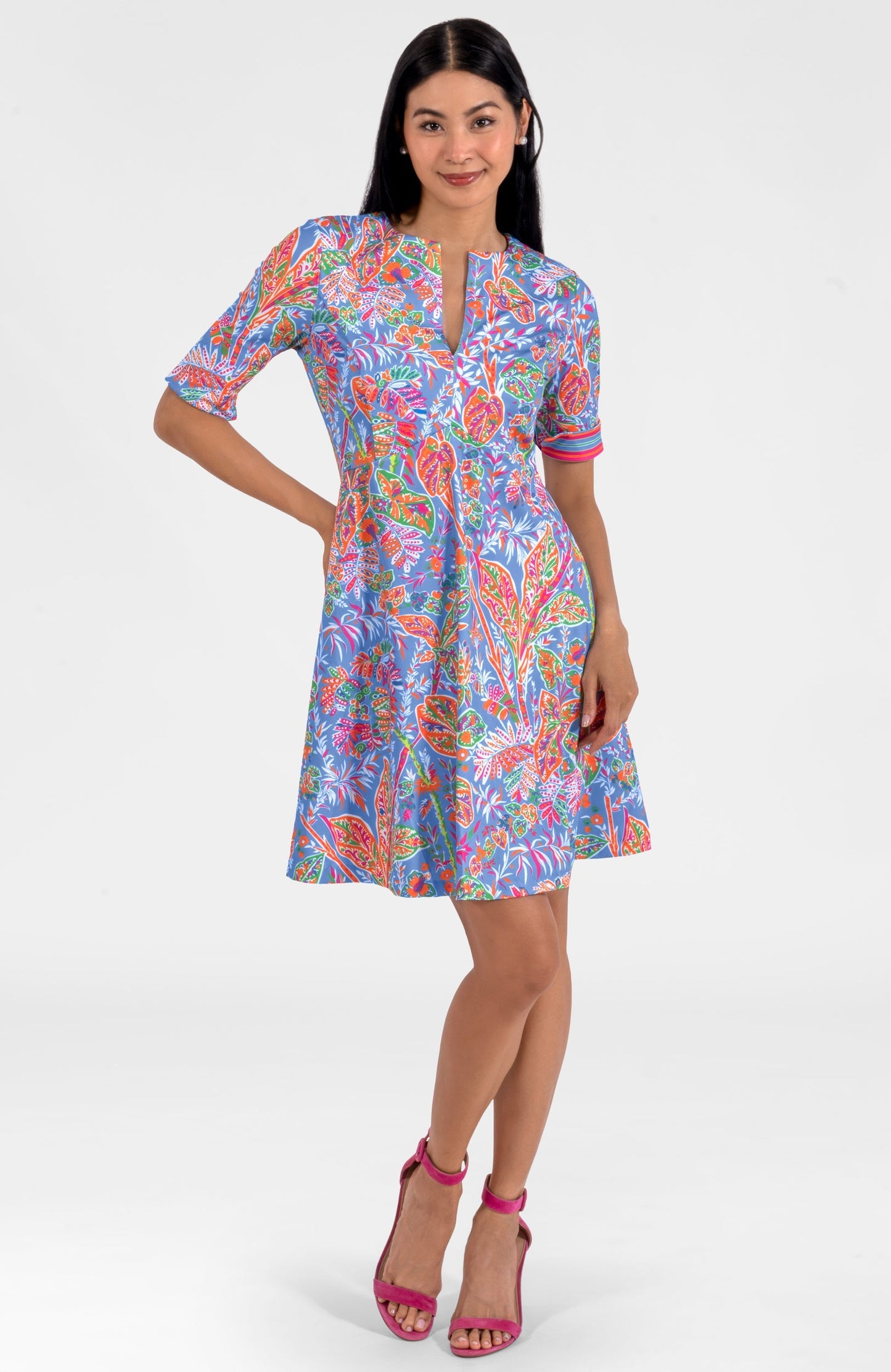Twirly Whirly Dress - Vintage Vines